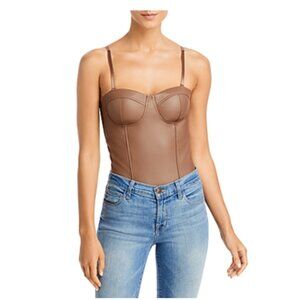 Aqua Women's Brown Bodysuit